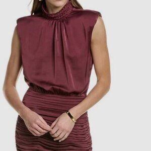 NWT Ramy Brook Emersyn dress Burgundy 00 MSRP 545